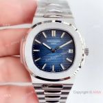 (GR) SWISS Replica Patek Philippe Nautilus Stainless Steel Blue Dial Watch 5711-1A